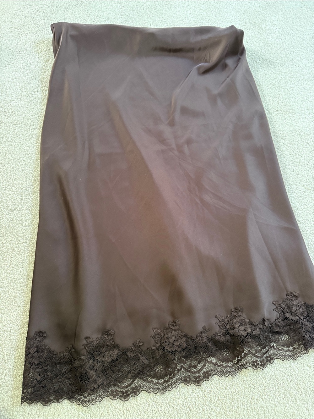 Dynamite Black Lace-Hem Slip